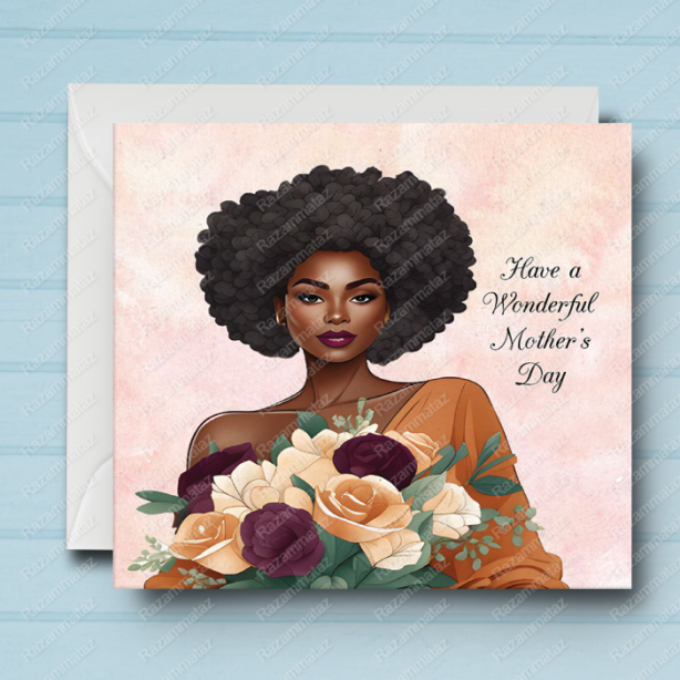 Black Mother's Day Card M